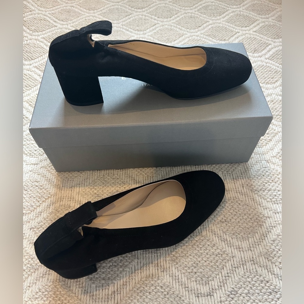BRAND NEW IN BOX EVERLANE Day Pump in Black Suede, Size 6.5 - Picture 4 of 4